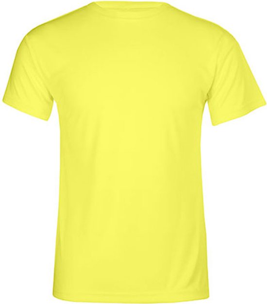 Herensportshirt 'Performance T' met korte mouwen Safety Yellow - M