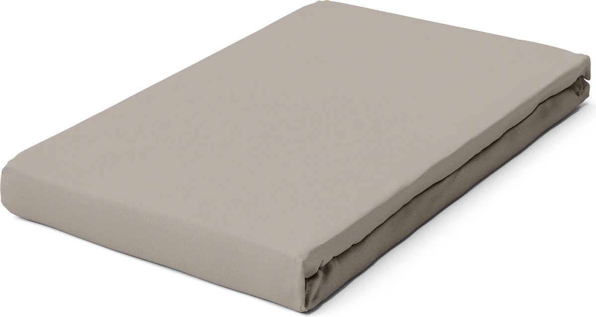 Schlafgut Pure Bio Katoen Jersey Hoeslaken S - 90x190 - 100x220 496 Sand Mid