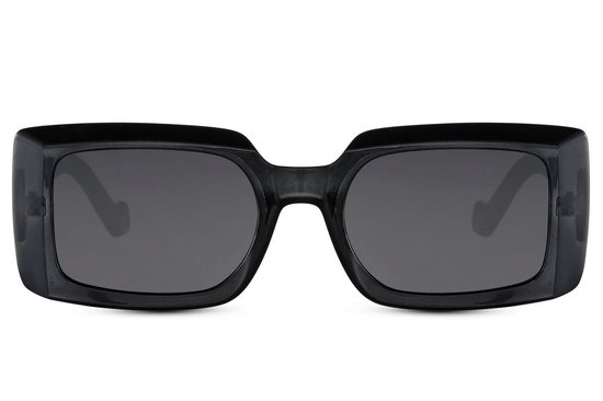 Vierkante festival zonnebril - Vierkante ogen zwart - Zonnebril zwart - Festival bril zwart vierkant - Mybuckethat