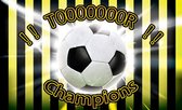 Fotobehang - Vlies Behang - Voetbal - Tor! - Champions - 254 x 184 cm