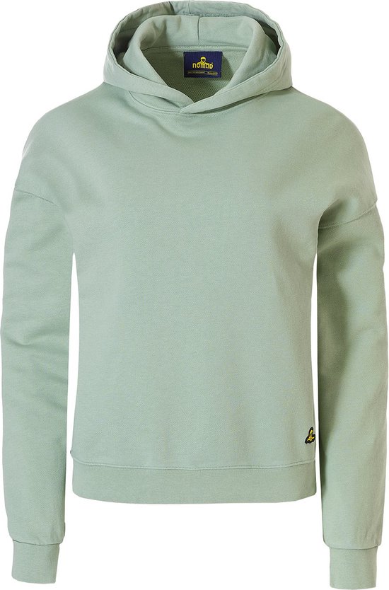 NOMAD® Rolleston Sweat à capuche Femme Épaule tombante | Taille S | Vert | 100% coton biologique | Super confortable
