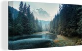 Canvas - Schilderij natuur - Takken - Natuur - Bomen - Wanddecoratie - Foto op canvas - Schilderij - 160x80 cm - Slaapkamer