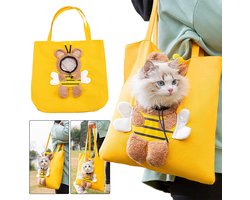 huisdier messenger bag, hond draagtas, schattig huisdier zeildoek, messenger bag, Draagbare Kleine Huisdier dekzeil huisdier draagtas, geschikt voor kleine honden en katten