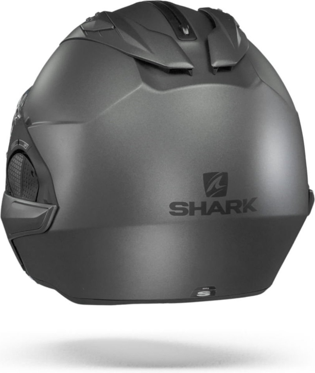 SHARK EVO GT BLANK Motorhelm Systeemhelm MAT Zwart - Maat KS – foto 4