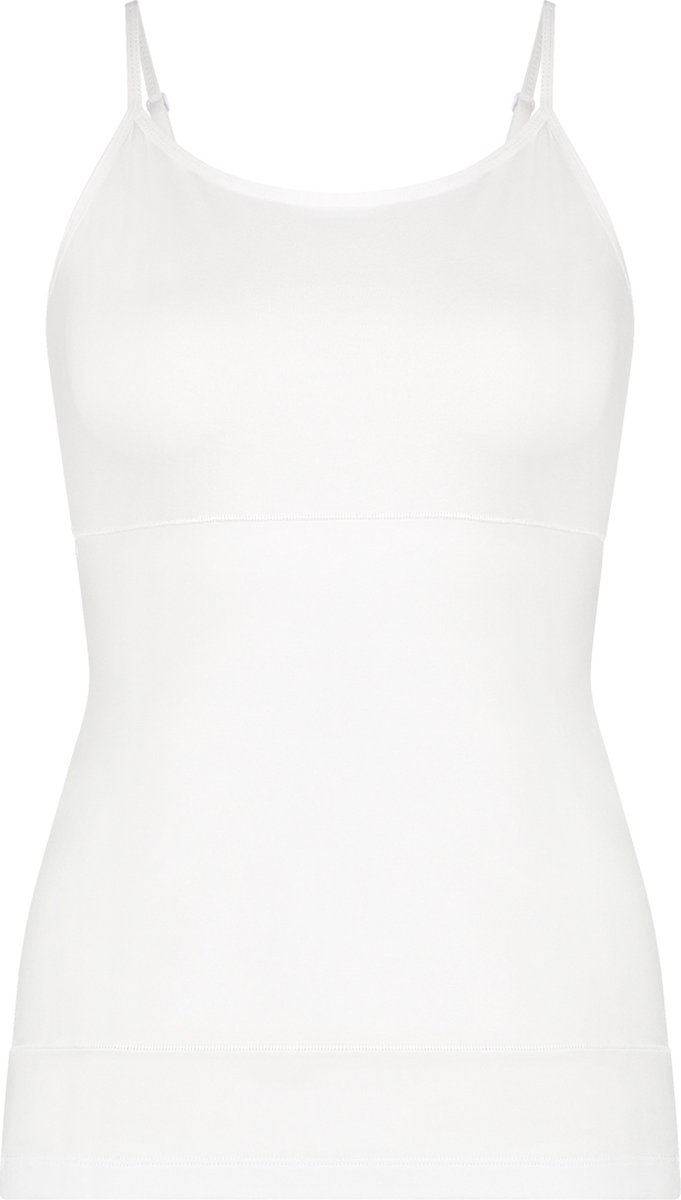 Ten Cate Basics spaghetti top shape wit voor Dames | Maat XXL