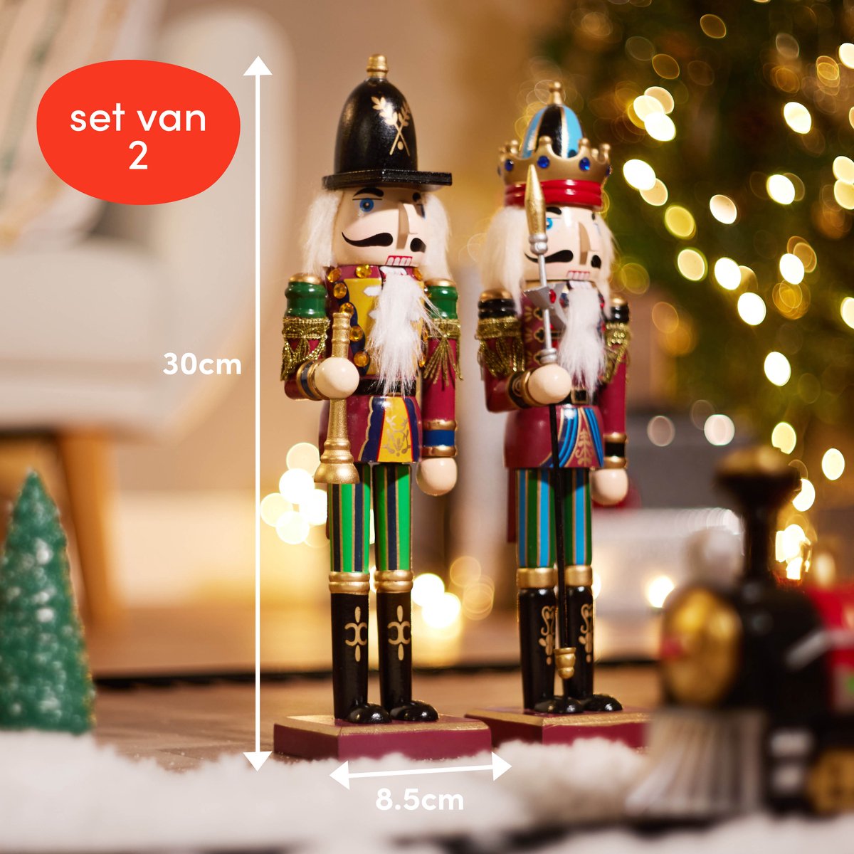 Casse-noisette Géant En Bois 90 Cm – Déco Noël Traditionnelle – Bouche Mobile – Pièce Unique Faite Main