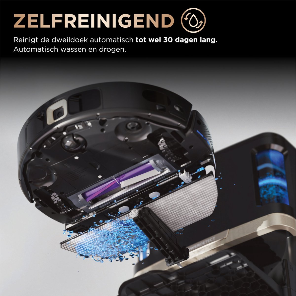 Shark PowerDetect NeverTouch Pro - 2-in-1 Robotstofzuiger met Dweilfunctie en Leeg/Laadstation - Vult én Leegt zelf Schoon/Vuil Water - RV2800ZEEU — afbeelding 6
