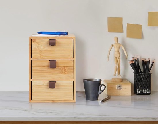FIVE - Bamboe Organizer 23x9cm in Houtkleur
