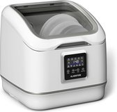 Klarstein Silentscrub Vaatwasser - Draagbaar - Touchscreen - 7 Programma's - 3 Couverts - Bestekmand - Wit