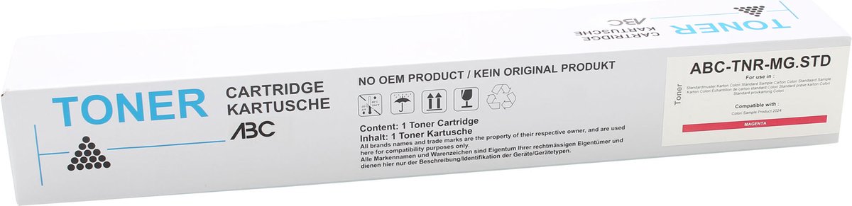 ABC huismerk toner geschikt voor HP W9053MC Magenta geschikt voor HP Color Laserjet Managed Flow MFP E87640 E87650 E87655 E87660 dn z