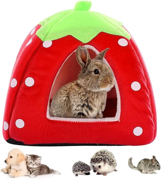 BundleMall 3 stuks klein dier pluche bed, warme pluizige puppy deken