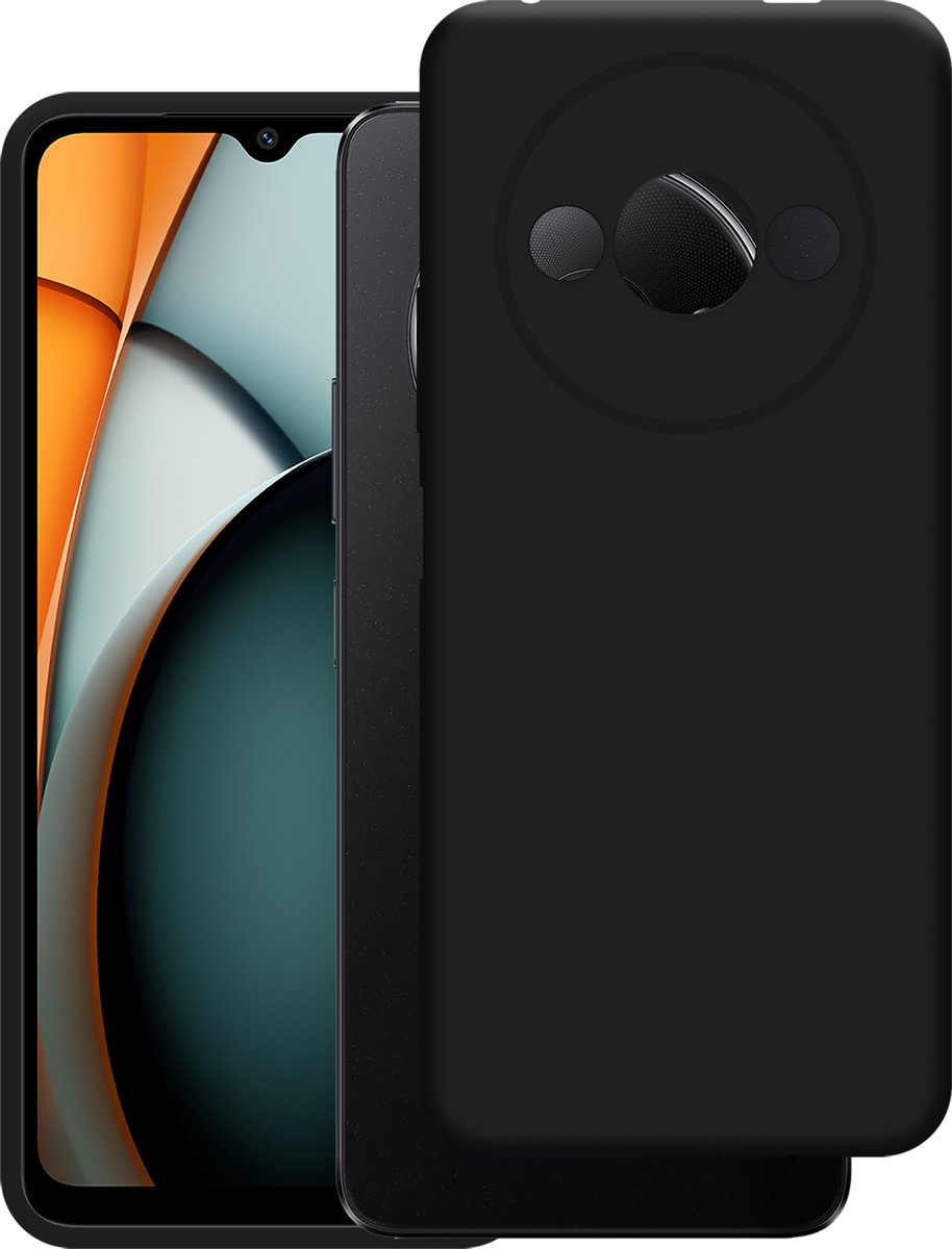 Cazy hoesje geschikt voor Xiaomi Redmi A3 Hoesje Siliconen - Flexibele Case - Zwart