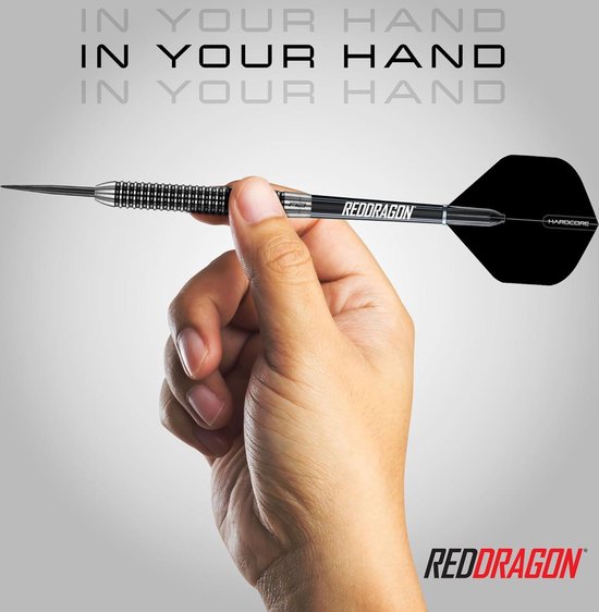 Pegasus Professionele Wolfraamsteeltip Dartset - 21 23 24 25 26 28 30 gram - Flights Shafts en Tas van Pegasus — afbeelding 5
