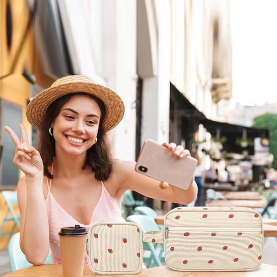 Inovra ® Trousse de toilette et trousse de maquillage spacieuse et élégante pour femme et homme