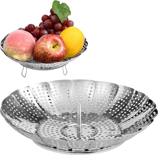 Silit Sicomatic Snelkookpan, stoompan, roestvrijstalen stoominzet 5,5 cm, geperforeerd, voor snelkookpannen 3,0-8,5 l, vaatwasmachinebestendig