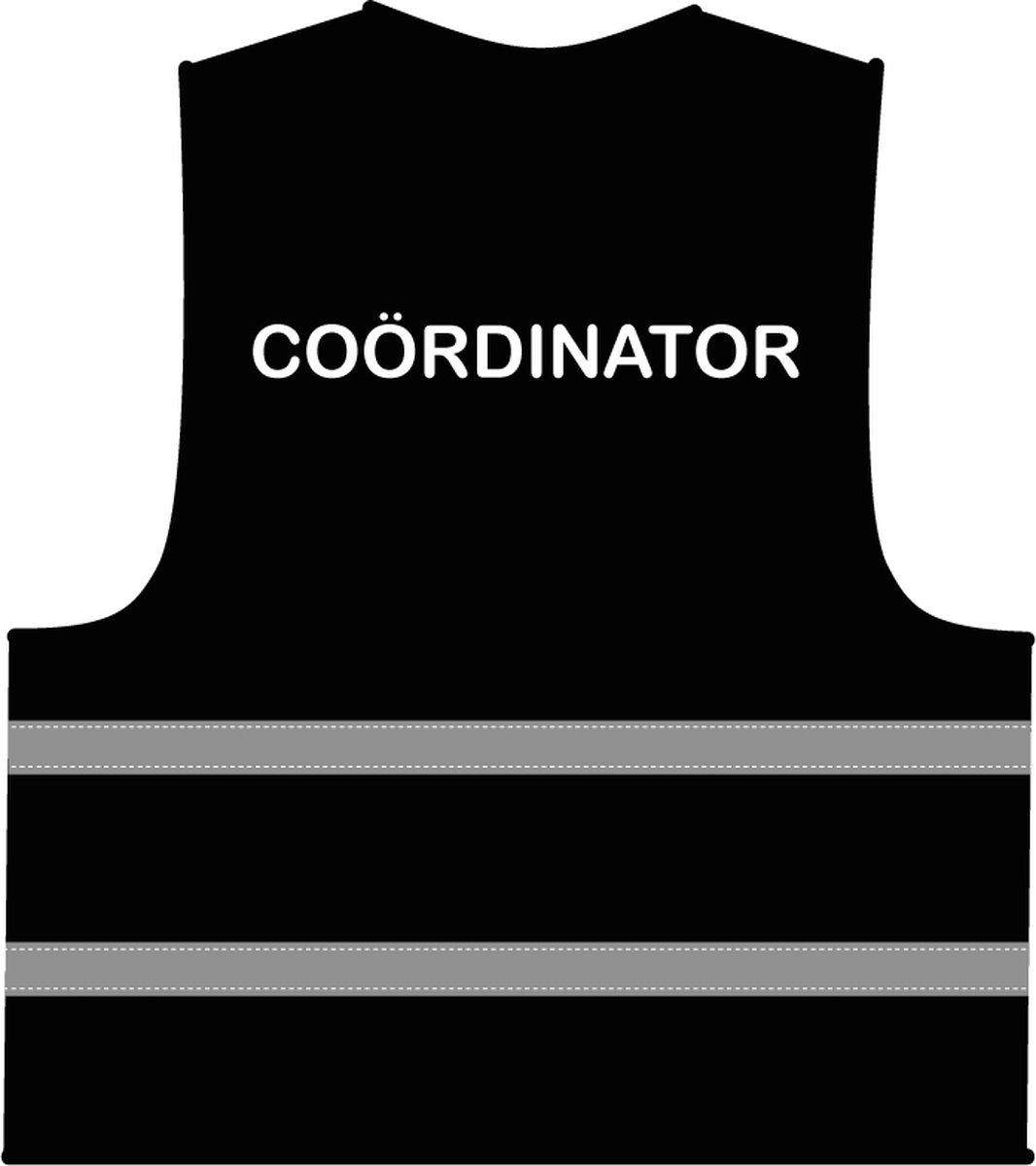 Coördinator hesje zwart