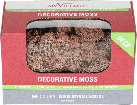 Rendiermos 50g bruin seizoensdecoratie