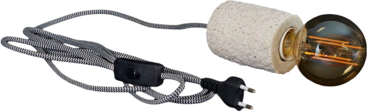 2 stuks - Anna's Collection - Fitting zandgespoten cement 3m kabel...