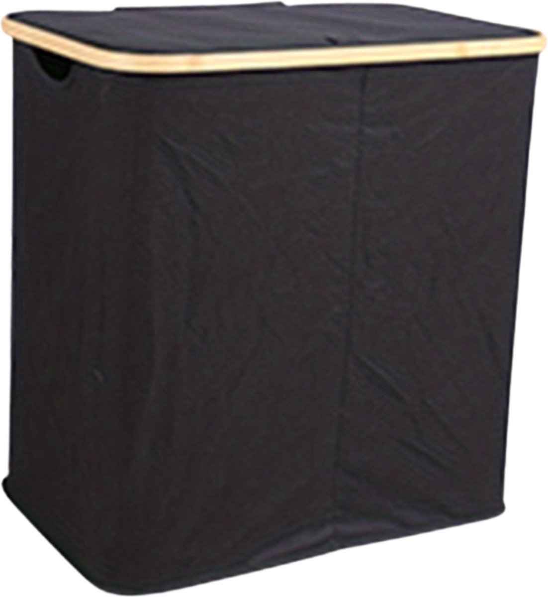 Goedkoopste Bovista Wasmand 2 Vakken - Wassorteerder - Laundry Basket - Bag - Zwart - 100 Liter