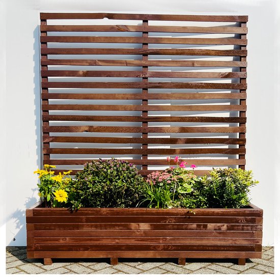 Plantenbak met klimrek 38 x 80 x 140 cm kopen! | HORNBACH Plantenbak met klimrek 38 x 80 x 140 cm kopen! | HORNBACH