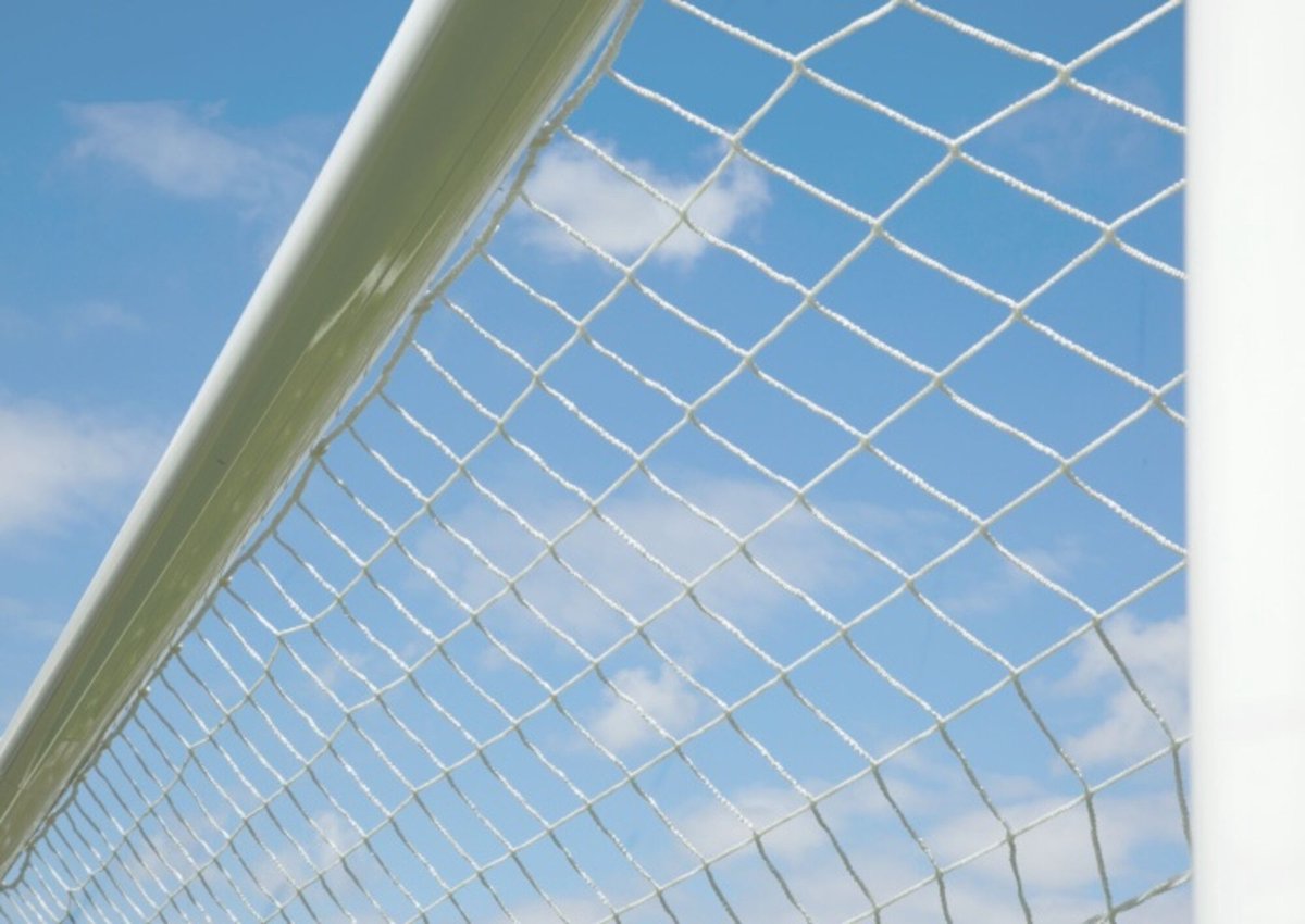 3 mm voetbaldoelnet - wit - voor doel van 7,32 x 2,44 x 0,8 x 1,5 m
