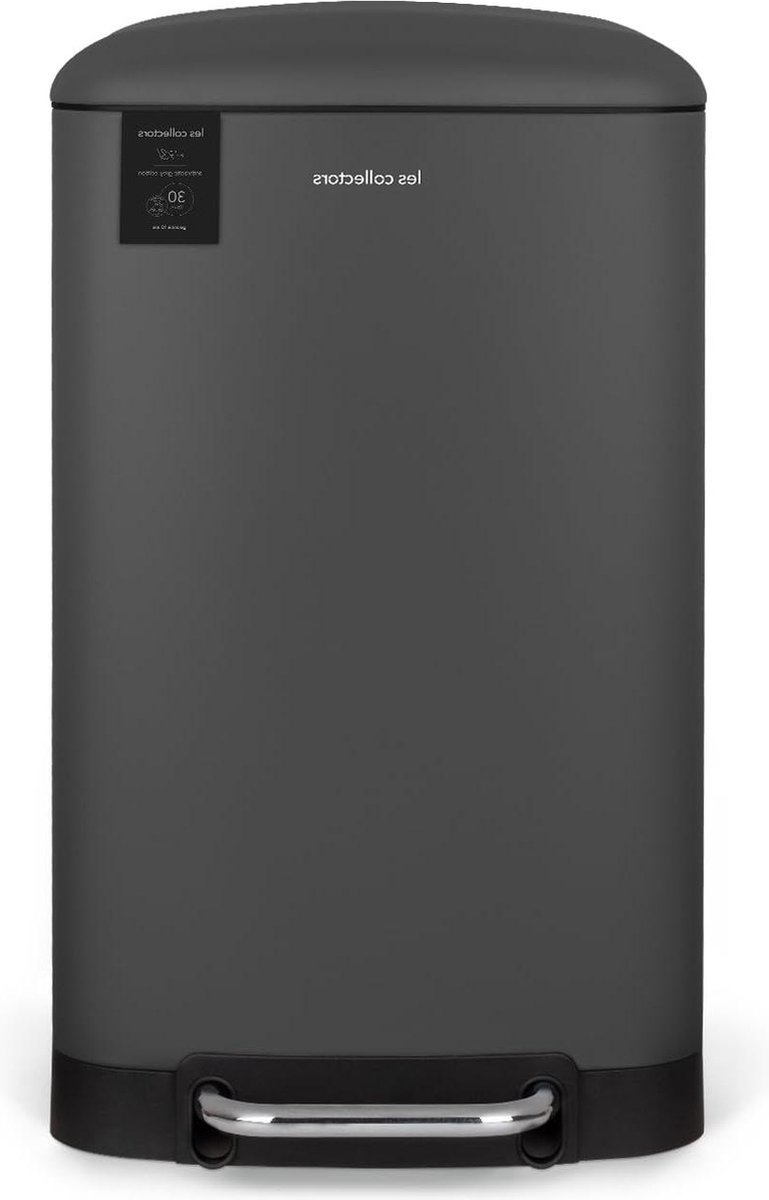 Goedkoopste Pedaalemmer roestvrij staal - 30 liter - praktisch uitneembare binnenzegel - elegant design - geruisloos deksel - antracietgrijs pedaalemmer 50 liter