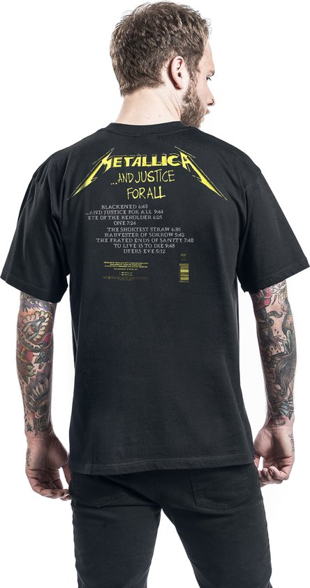 Metallica... And Justice For All - T-shirt Tracklist noir 3XL Katoen - Produits dérivés du groupe, Groupes