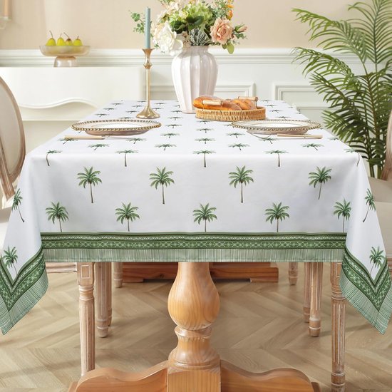 Rode Kerst Rechthoek Tafelkleden Waterdicht Stofdicht Tafeldoek, Treer Afveegbare Polyester Tafelhoes met 3D-Print Tafelbeschermer voor Keuken Eetkamer Party (Snowflake, 60x60cm