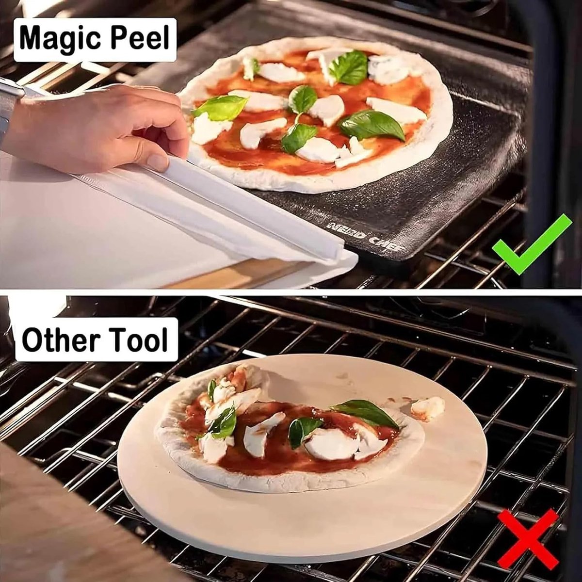 Opvouwbare Glijdende Pizza Schil - Houten Anti-aanbak Pizza Schop Voor Buiten Bakken Pizza Maken