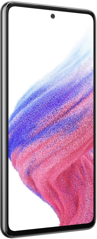 Samsung Galaxy A53 5G smartphone 128GB zwart, 6.5″ AMOLED 120Hz scherm, 64MP quad camera, IP67 waterdicht, stereo speakers