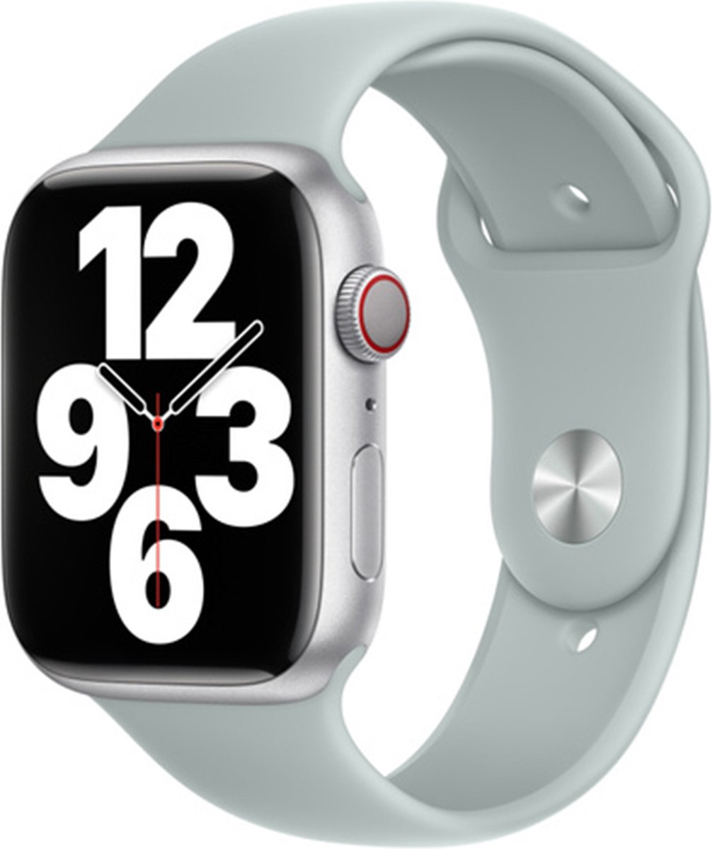 Apple Watch 42/44/45 mm Siliconen Horlogeband Sport Agavegroen
