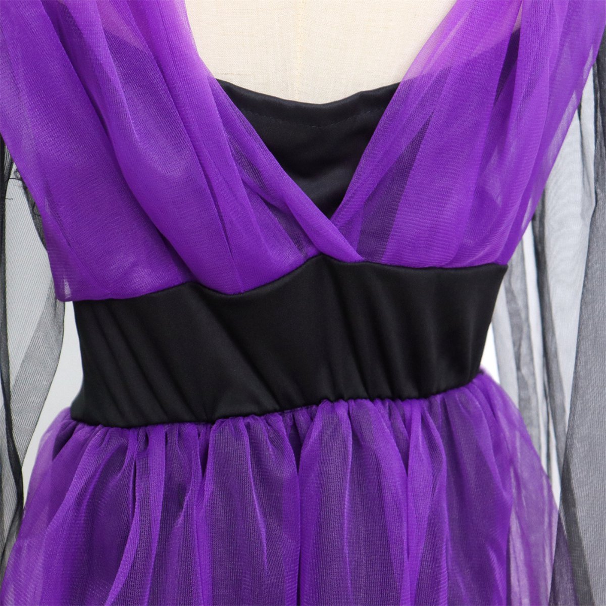 Joya Kids® Heks Verkleedjurk | Heksenhoed met Jurk | Heksen Verkleedjurk Meisje | Halloween Jurk | Verkleedkleding | — afbeelding 5
