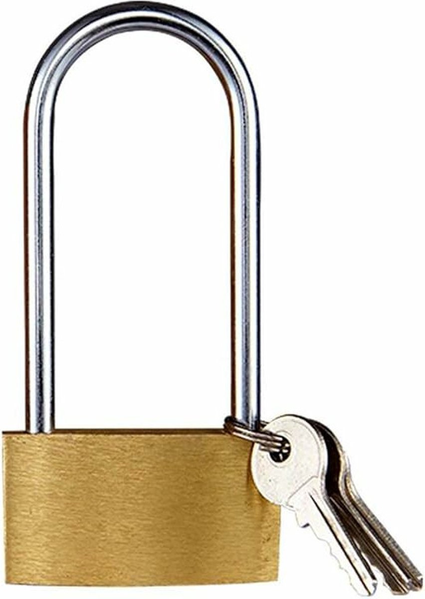 CM Hangslot met sleutel - 45 mm beugel - 3 sleutels - 8,5 x 4 x 1 cm - sloten