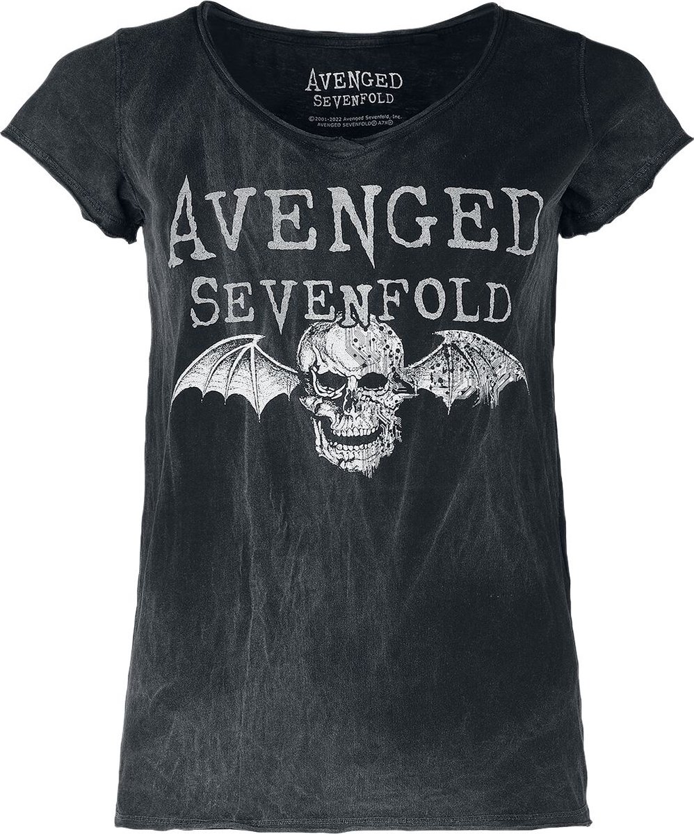 Avenged Sevenfold Deathbat Dames T-shirt - zwart - XXL