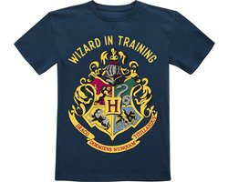 foto van Harry Potter Kids - Wizard In Training T-shirt donkerblauw 164 Jongens & meisjes
