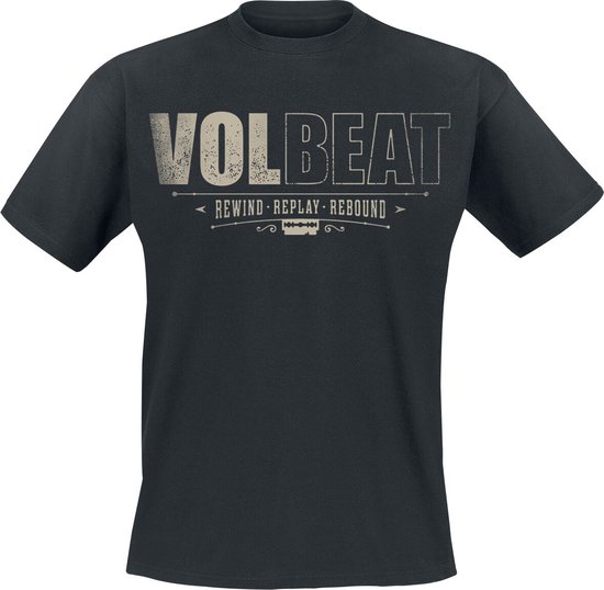 Volbeat Distressed Logo Heren T-shirt - zwart - S