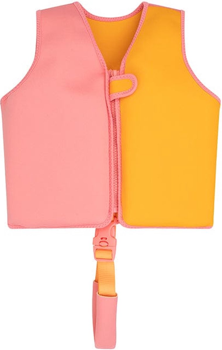 Swim Essentials Zwemvest - Oranje/Roze - Vivid Clash - 3/6 Jaar — afbeelding 6