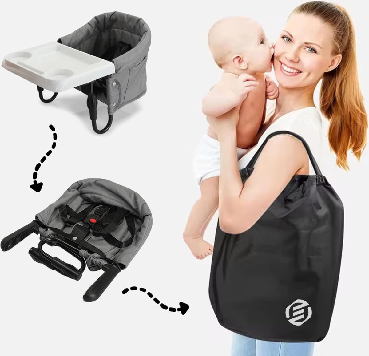 Equivera Babystoel Voor Aan Tafel - Kinderstoel - Babystoel - Baby Eetstoel - Baby Stoeltje Zitten Voor Thuis - Kinderzetel