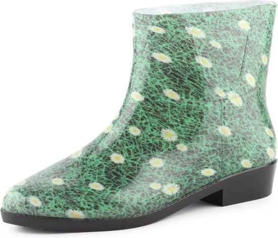 Ladeheid LA-ZT-Syrenka Dames Regenlaarzen - Rubber - Licht - PCV - Gras 102M - 40