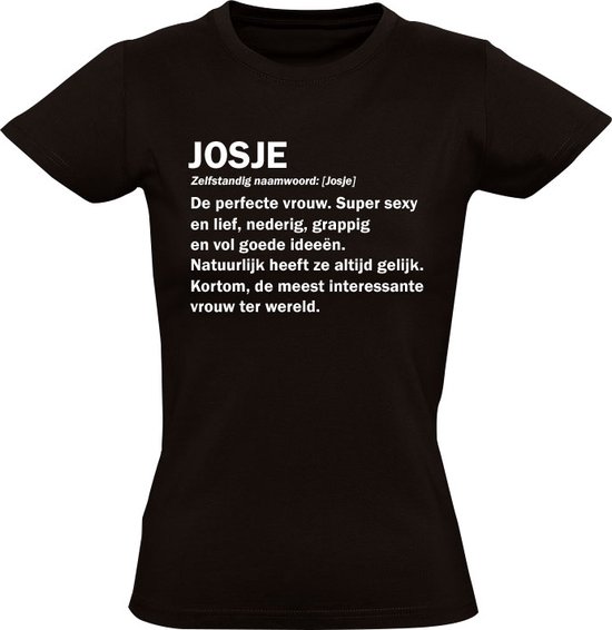 T-shirt femme Josje Dictionary - cadeau - présent - anniversaire - drôle