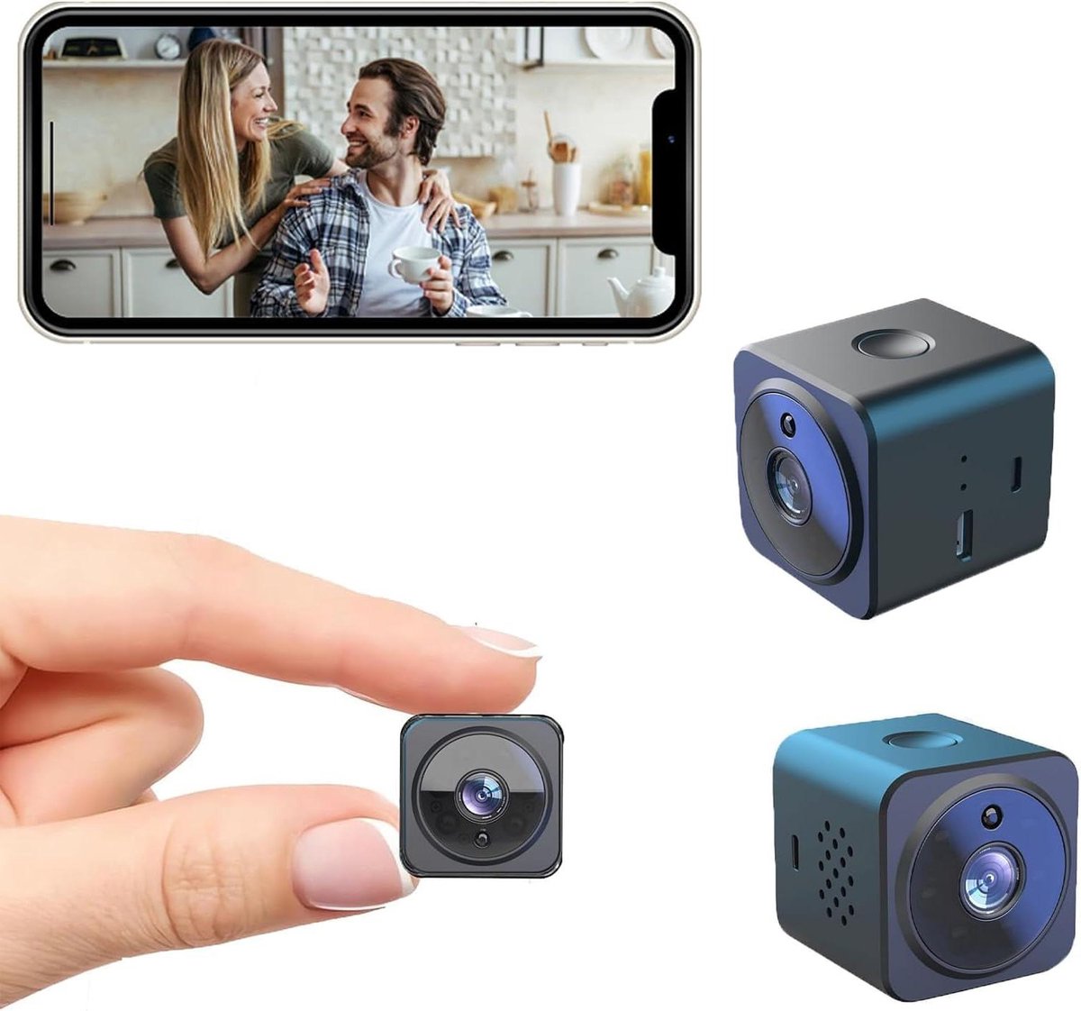 Spy Camera 1080P high-definition draadloze WiFi intelligente camera - Babyfoon voor home veiligheid monitoring - Outdoor/indoor nachtzicht.