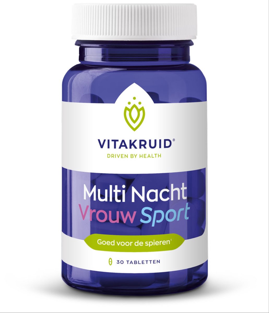 Goedkoopste Vitakruid Multi Nacht Vrouw Sport 100 Vegan 30 Tabletten