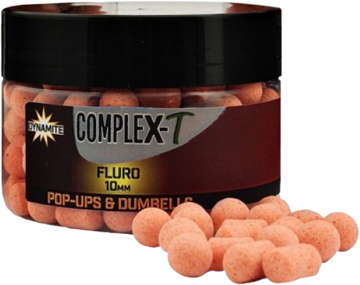 Dynamite Baits Complex-T Fluro Pop-ups & Dumbells| 10mm Oranje 10mm