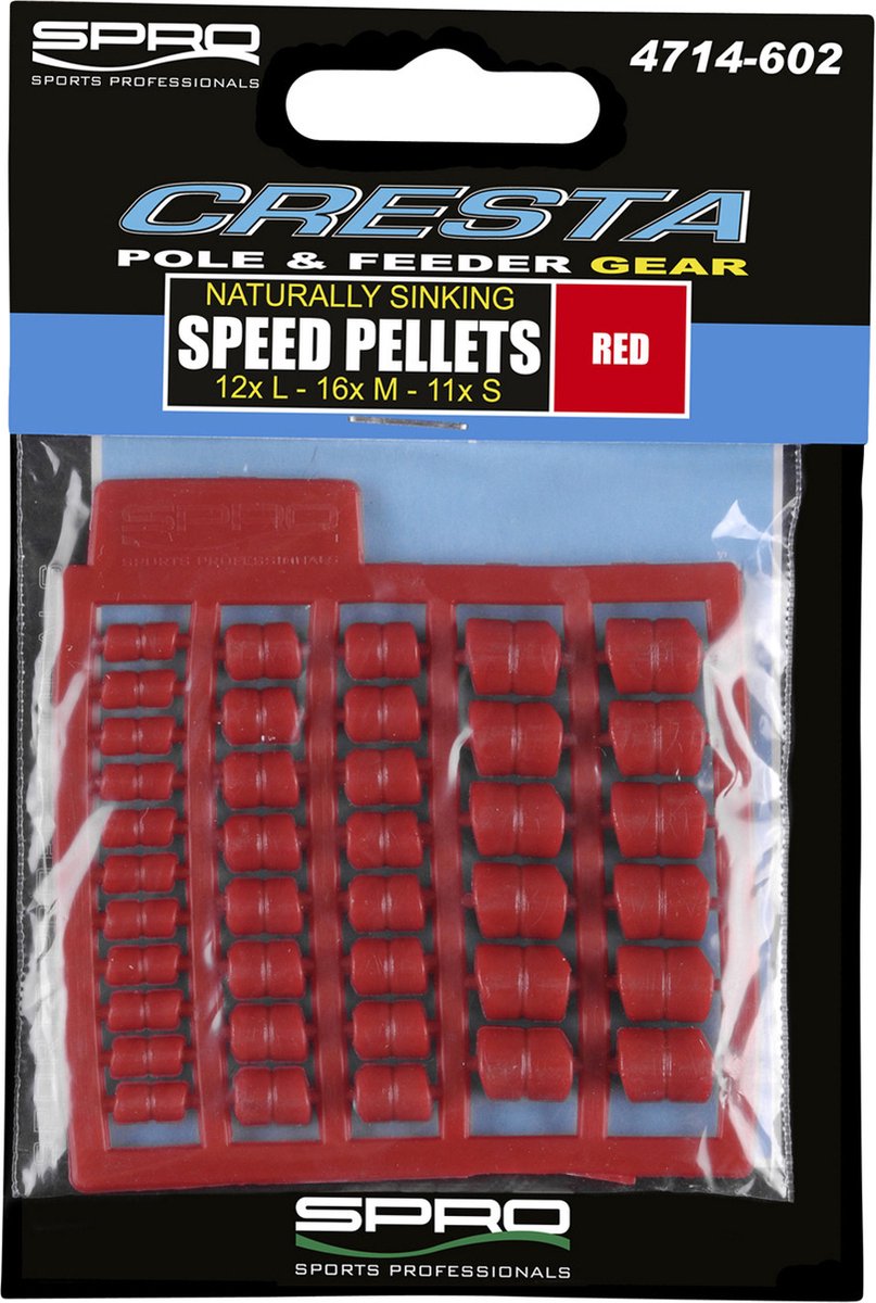 Cresta Speed Pellets Sinking Rood