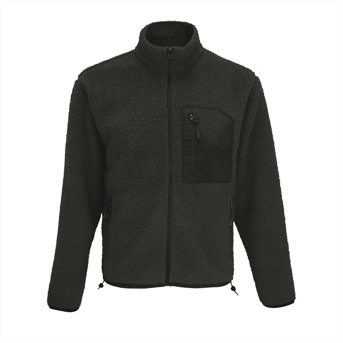 SOL’S Unisex Sherpa Jacket Fury L04042 Carbon Zwart