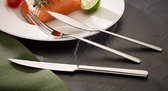 Bol.com Steakbestek 12 delig roestvrij staal 18/10 gepolijst incl. houten cassette - bestekset - 25.7x16.7x7.5 cm - eenheden aanbieding