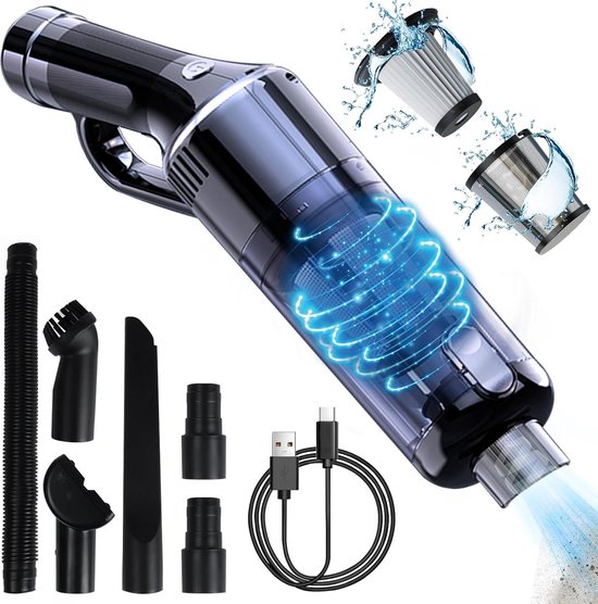 Handheld Stofzuiger 120W Draadloos Zwart - Handheld - €148,95