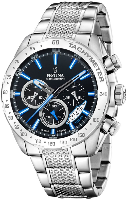 Festina F20668/6 Heren Horloge Chronograaf Mineraalglas
