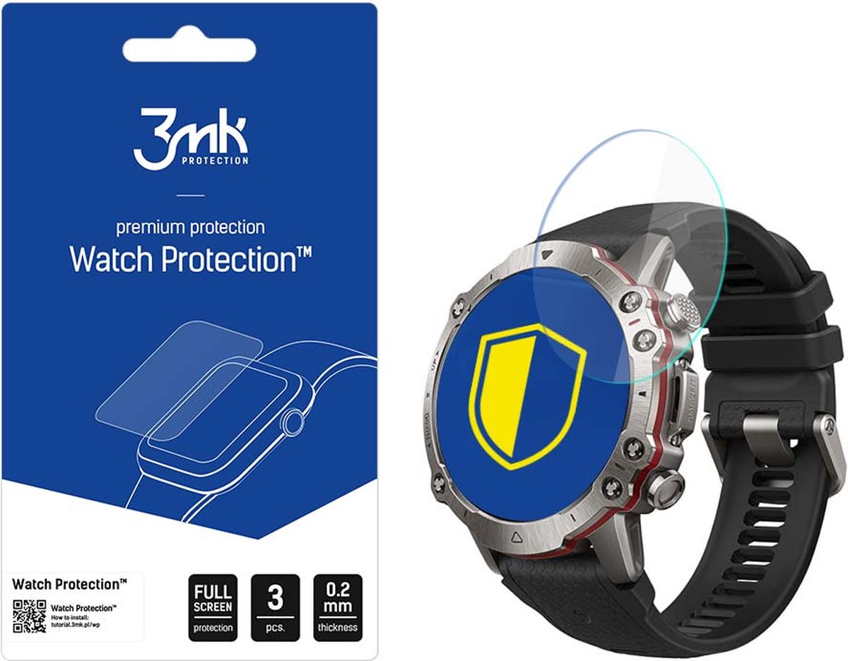 Amazfit Falcon - 3mk Watch Protection v. FlexibleGlass Lite
