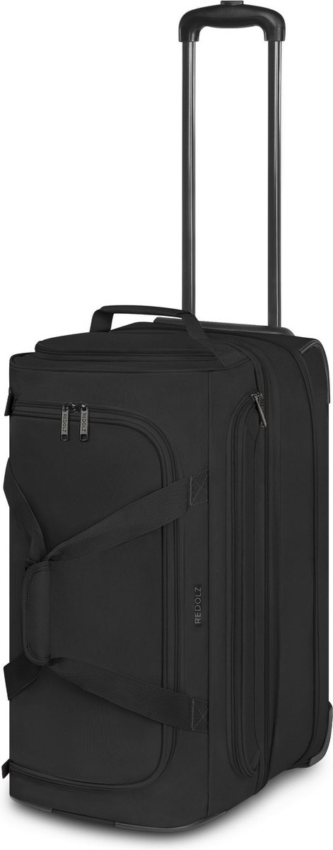 Redolz Duffle Essentials 2-wiel reistas 55 cm M met uitbreidingsflap - black